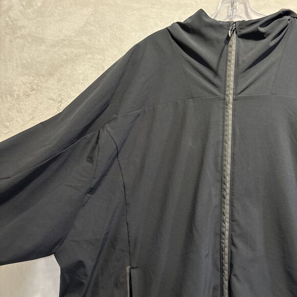 Under Armour Windbreaker Storm Hoodie Mesh Lined Black Mens XXL Outdoor Full Zip - Picture 2 of 16